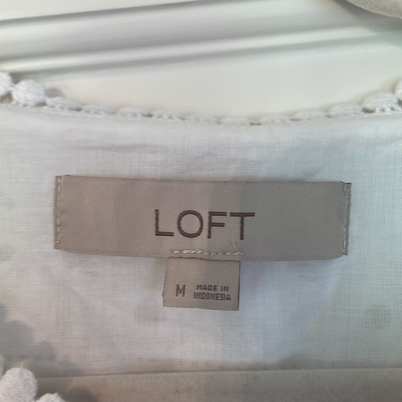 Loft, eyelet peplum top - Picture 3 of 5